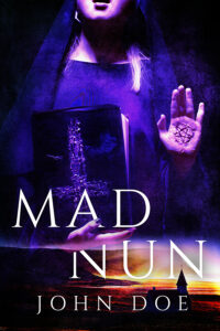 premade horror book cover nun